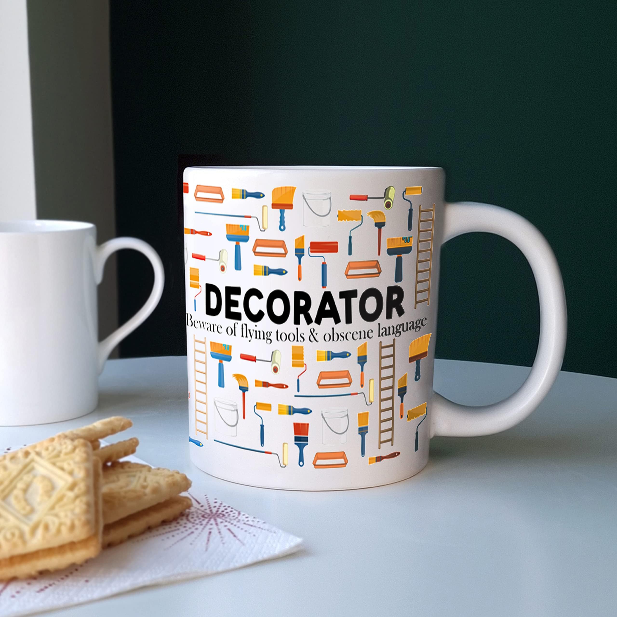 Painter Decorator Mug Fun Trades Gift - Jumbo Large White Coffee/Tea Present
