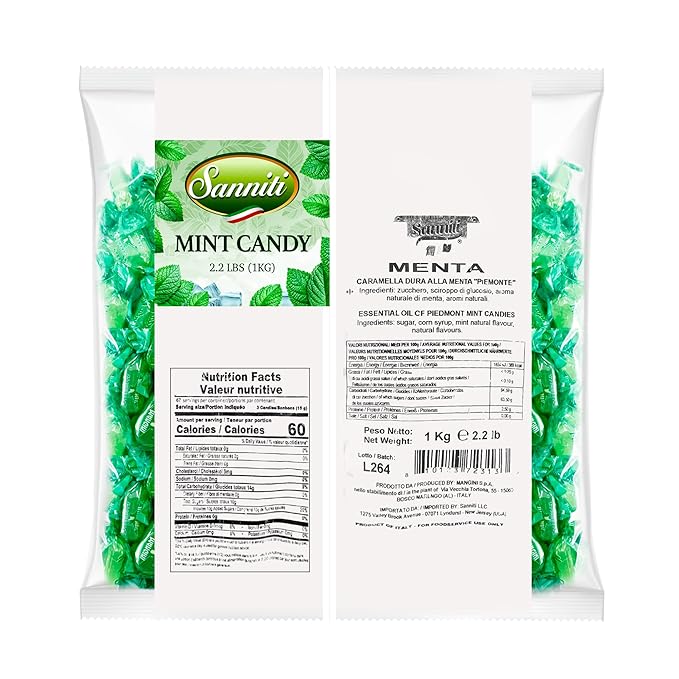 Caramelos Duros Sanniti Sabor Menta Sin Gluten 1 kg miniatura 2