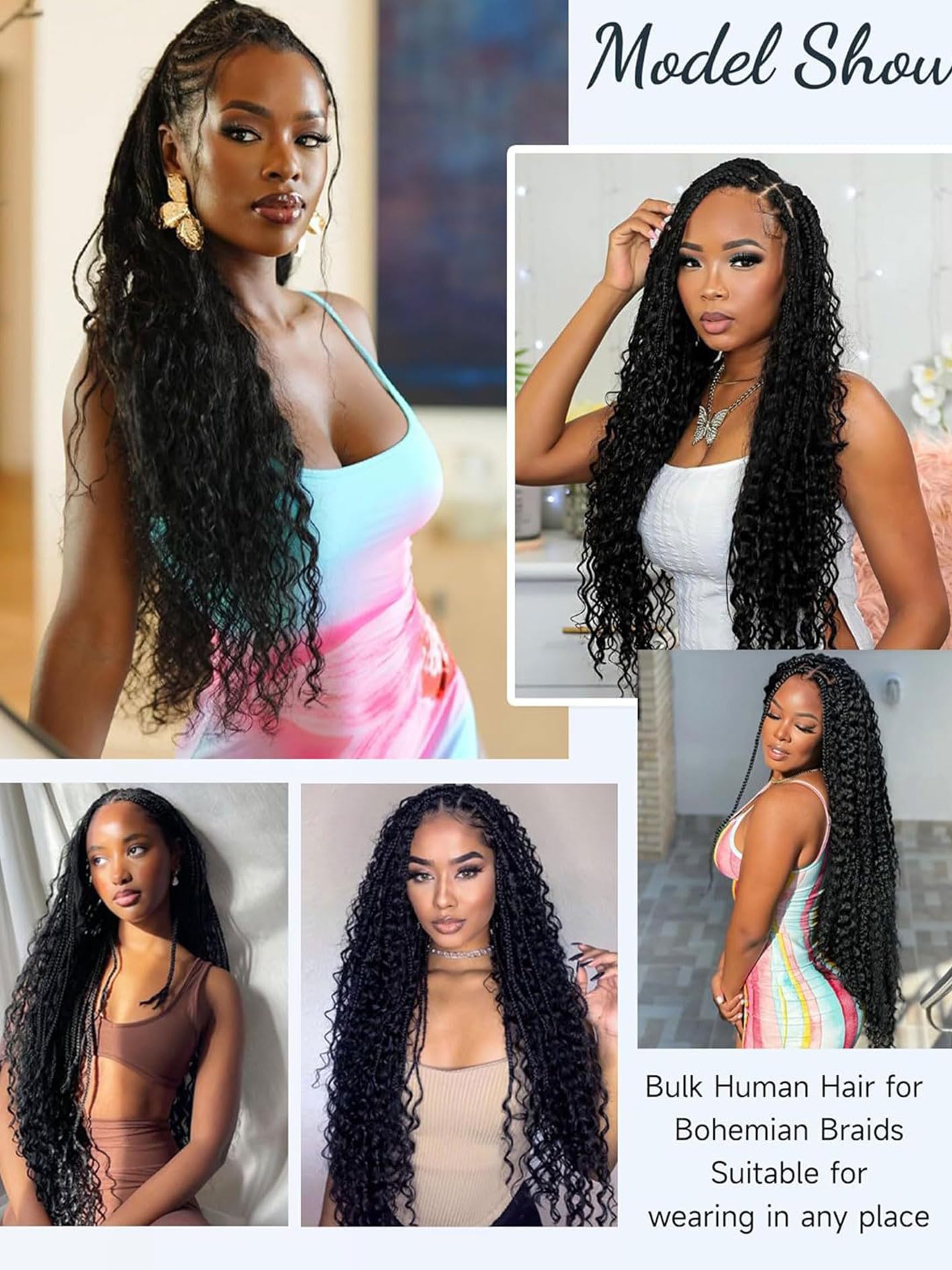 #1B Kinky Straight Feder Crochet Zopf Menschenhaar Extensions Knotless Vorgefertigte Crochet Jungfrau Zopf Haar Unsichtbare Zöpfe Haarbündel für schwarze Frauen 100G,18inch