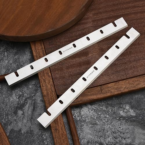 Miniatura 4 de DW733-2 Cuchillas cepilladoras de 12-12 pulgadas para DW733, cuchillos de repuesto HSS compatibles con DW7332, resellables y duraderos, juego de 2