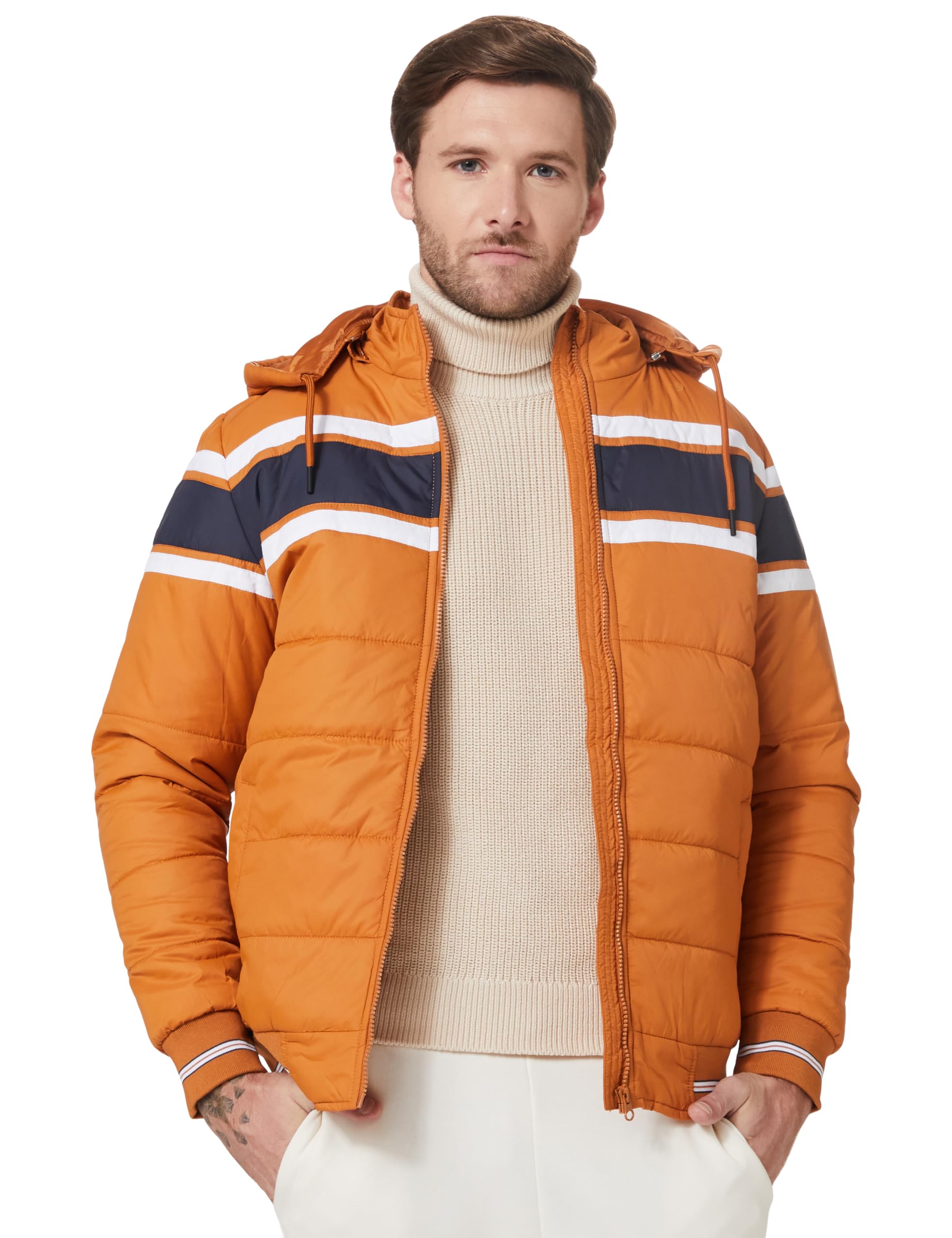 amazon brand - symbol Men's 100% Polyester Regular Bomber Jacket-picture-32