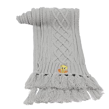 [ROMANTIC CROWN]★CABLE KNIT LOGO MUFFLER ROMANTIC CROWN】22FW☆ CABLE KNIT LOGO MUFFLER