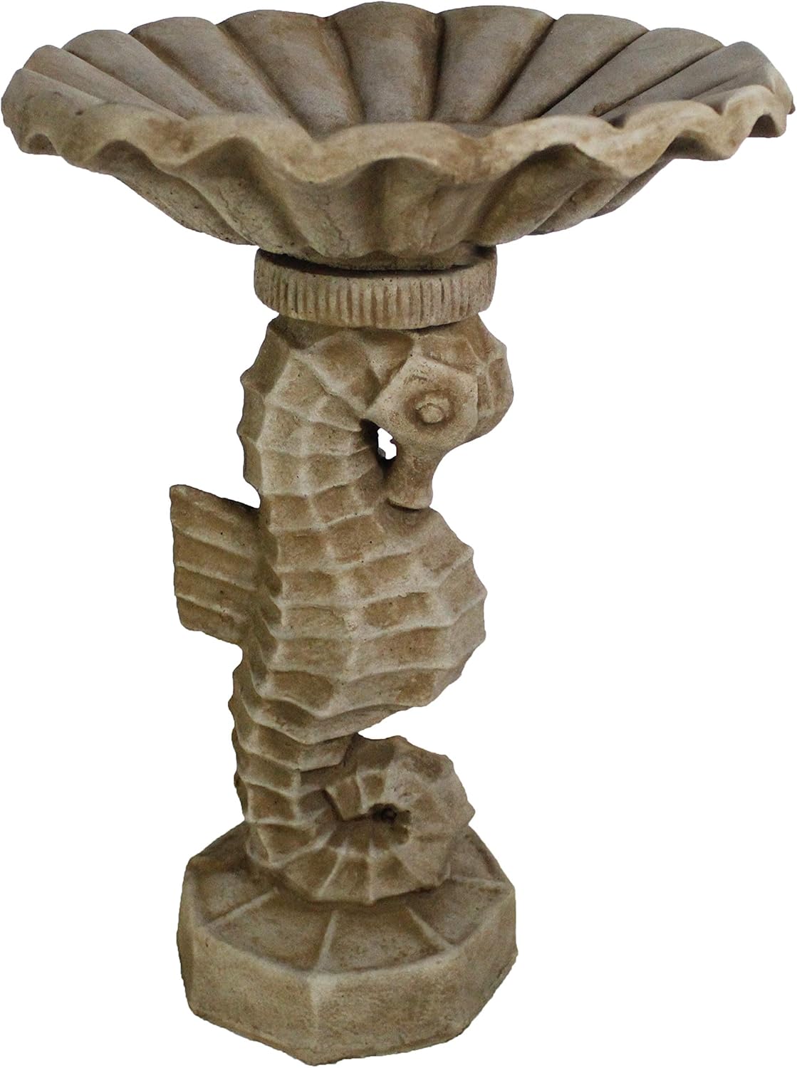 Seahorse Concrete Bird Bath Seahorses Garden Bird Sculpture