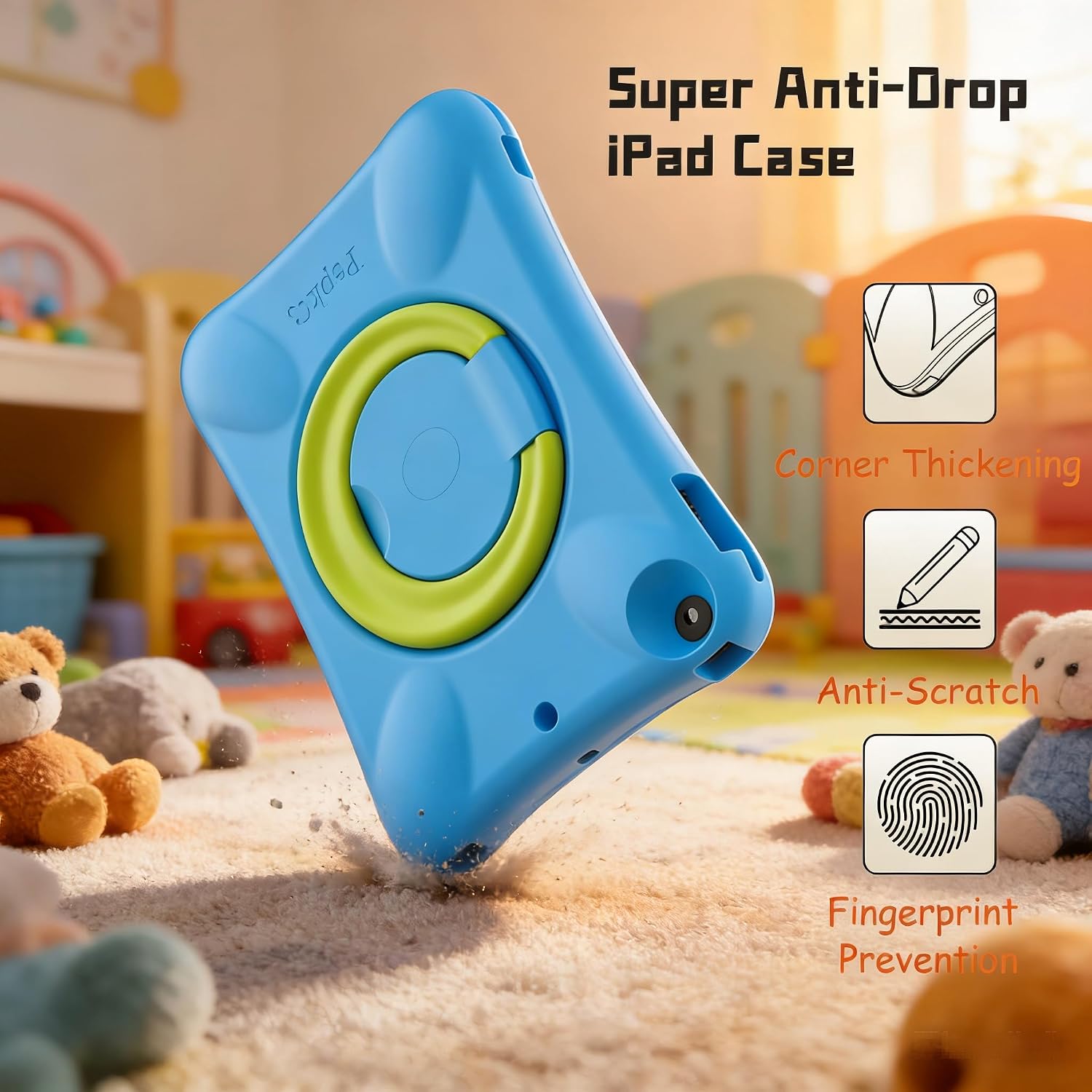 Pepkoo Case for iPad 9.7 Inch 5th/6th Gen & Air/Air 2 Shockproof Cover image 2