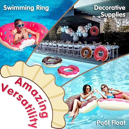 Miniatura 4 de DMAR Flotadores de piscina de rosquillas flotadores de piscina tubo rosquilla rosquilla flotador flotador rosquilla tubo interior rosquilla flotador