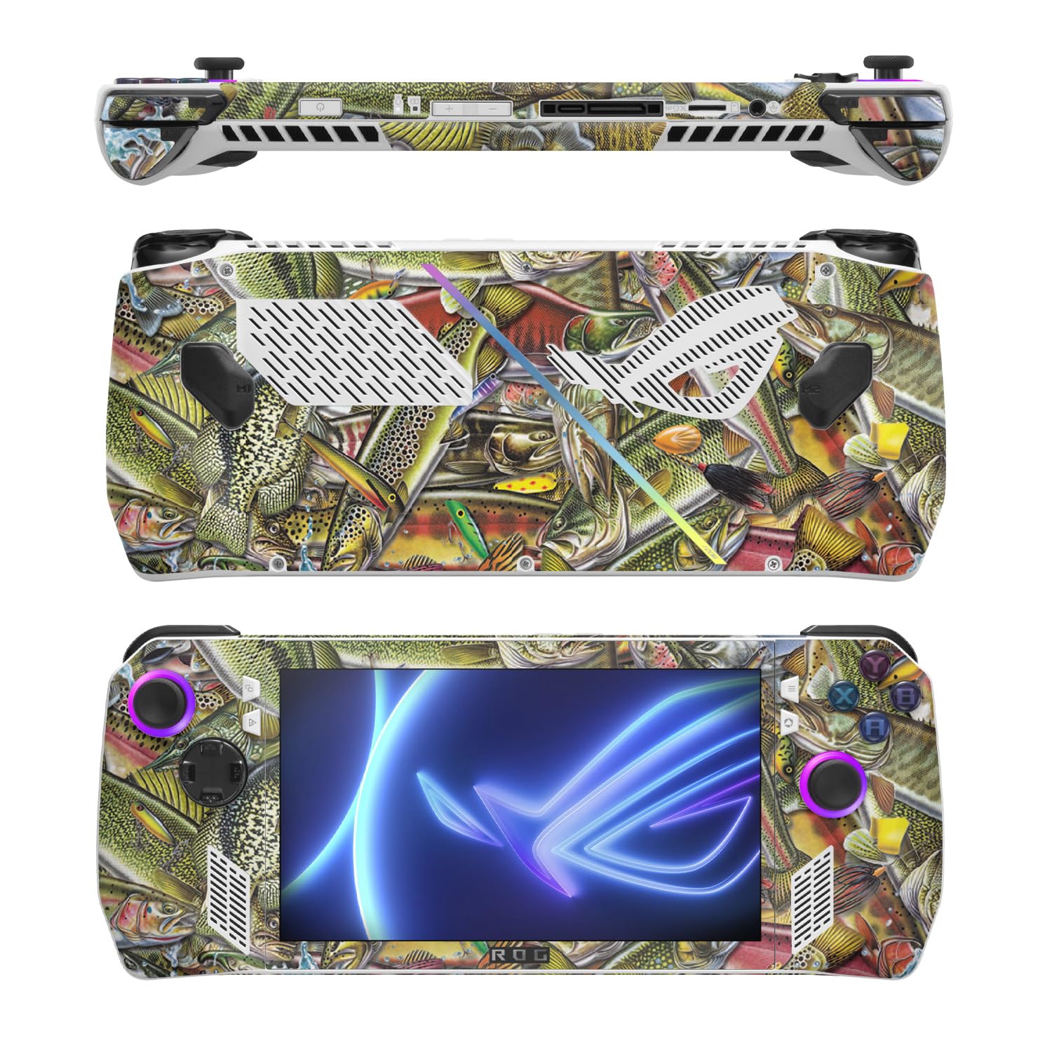 MightySkins Skin Compatible with Asus ROG Ally - Fish Puzzle | Protective, Durable, and Unique Vinyl Decal wrap Cover | Easy to Apply, Remove, and Change Styles