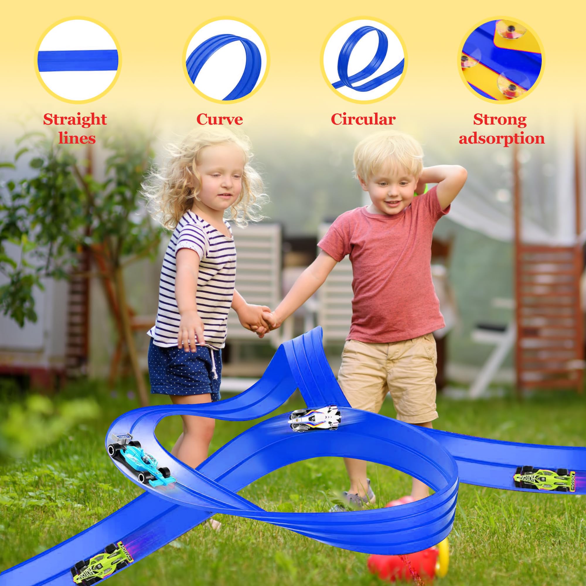 Race Car Ramp Track with Suction Cups - Image 2