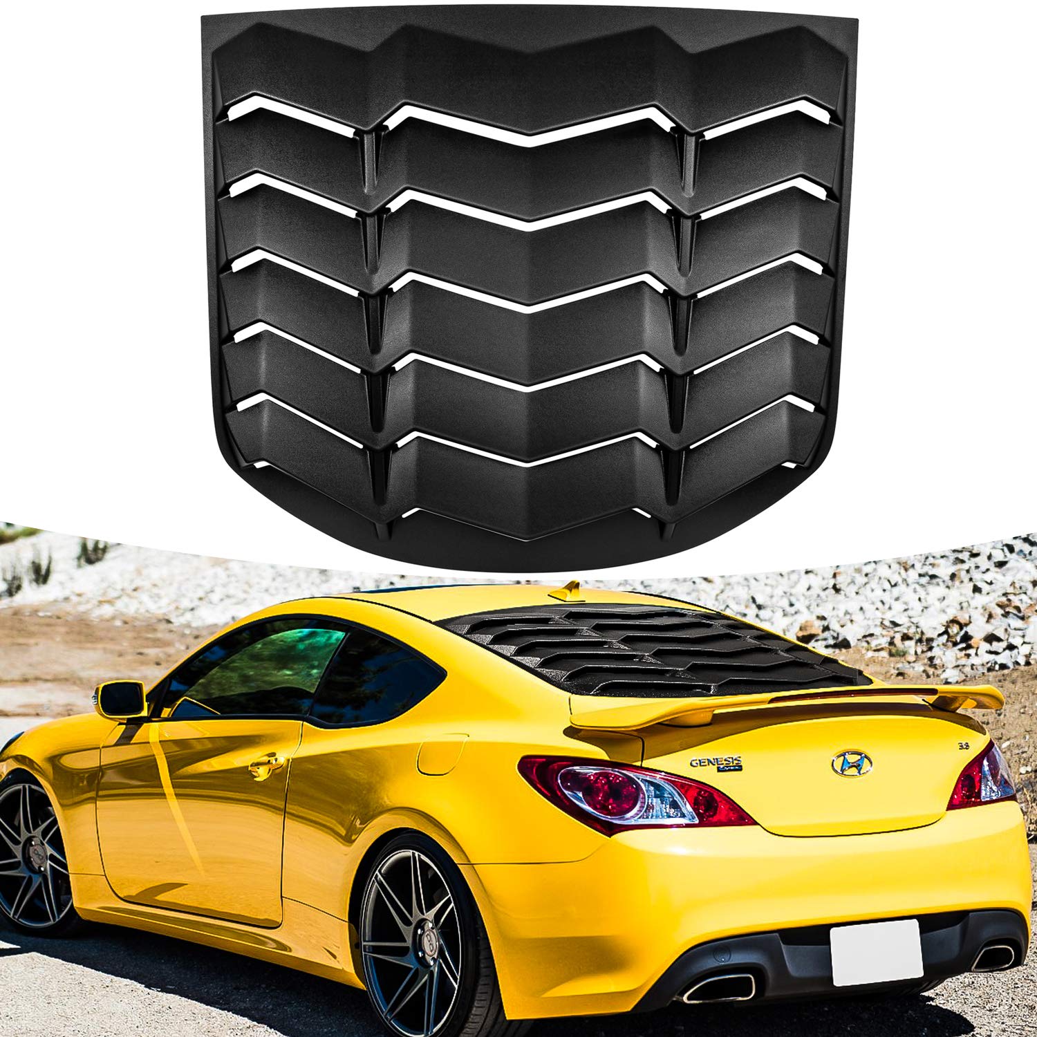 Rear Window Louver Scoop Windshield Cover for Hyundai Genesis Coupe
