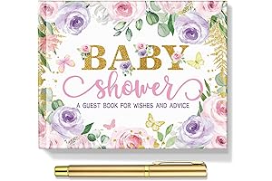 27-Piece Butterfly Baby Shower Guest Book Set: A Cherished Keepsake for Your Unforgettable Celebration