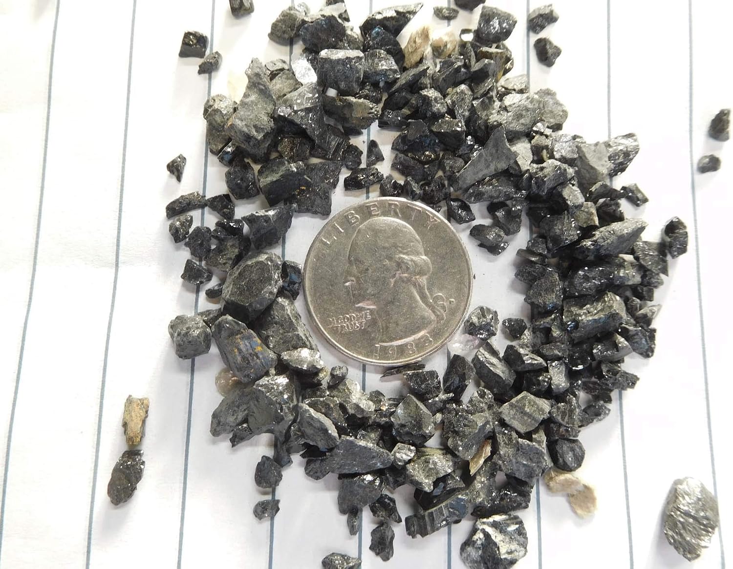 Black Tourmaline - Medium Chips no Powder - 100% Black Tourmaline Life+Love! Grounding Protection Healing! med(10 Pounds)