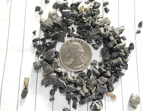 Miniatura 2 de Turmalina negra  chips medianos sin polvo  100% turmalina negra vida+amor! Protección de puesta a tierra curación! med (4 onzas (14 libra))