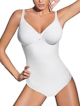 Lady Bella PA0194 Body Intimo Donna Contenitivo e Modellante Senza Ferretto - Coppa C e D Preformata non Imbottita - Tessuto Doppiato per Pancia Piatta ed effetto Snellente, Bretelle Larghe