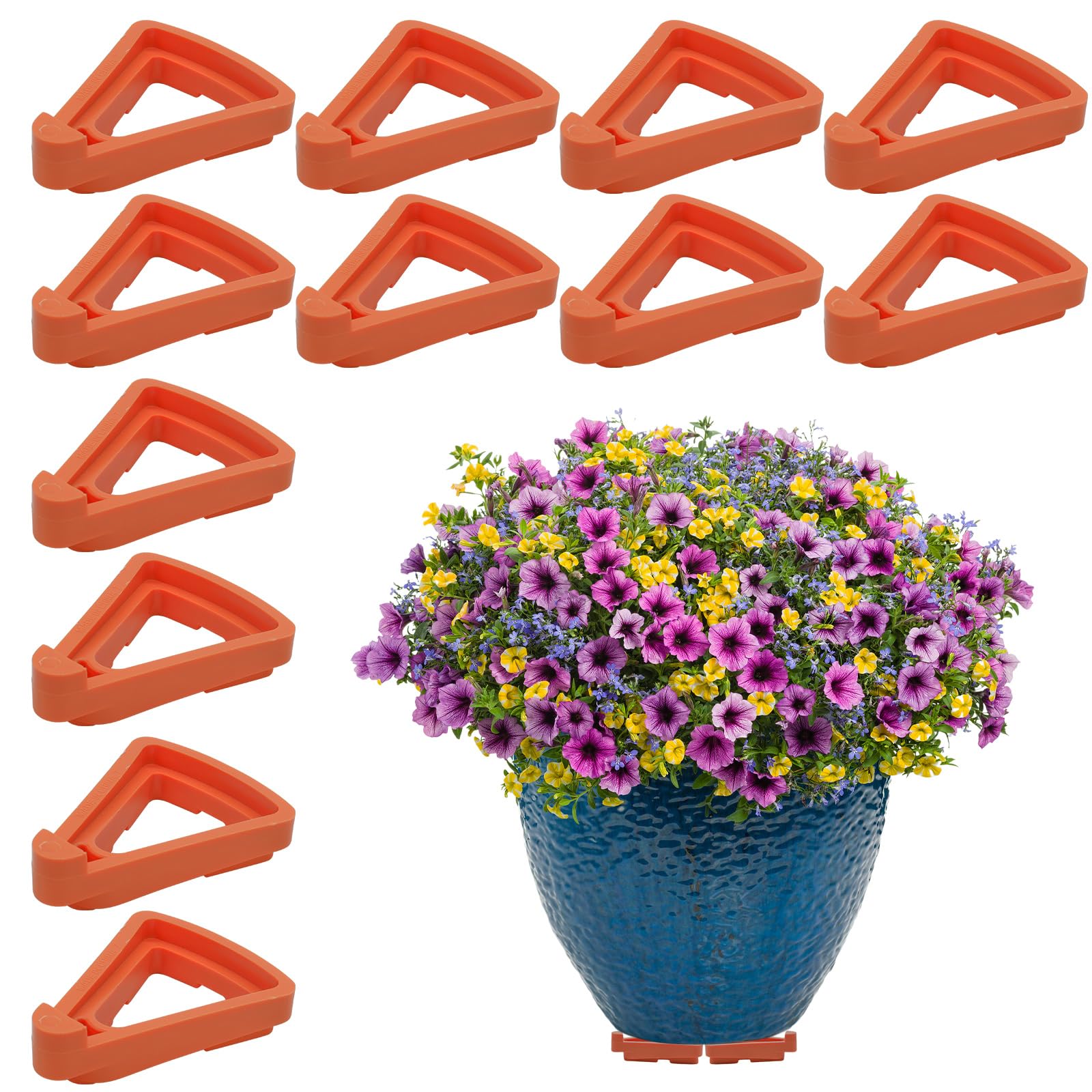 Amazon.co.jp: ertoory 12個 植木鉢のつま先 植木鉢の足 屋内外の