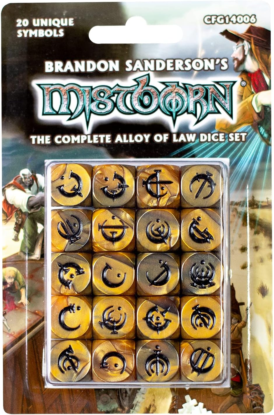 Mistborn Feruchemy Dice Set by Crafty Games - RPG Dice Set - Ages 13+