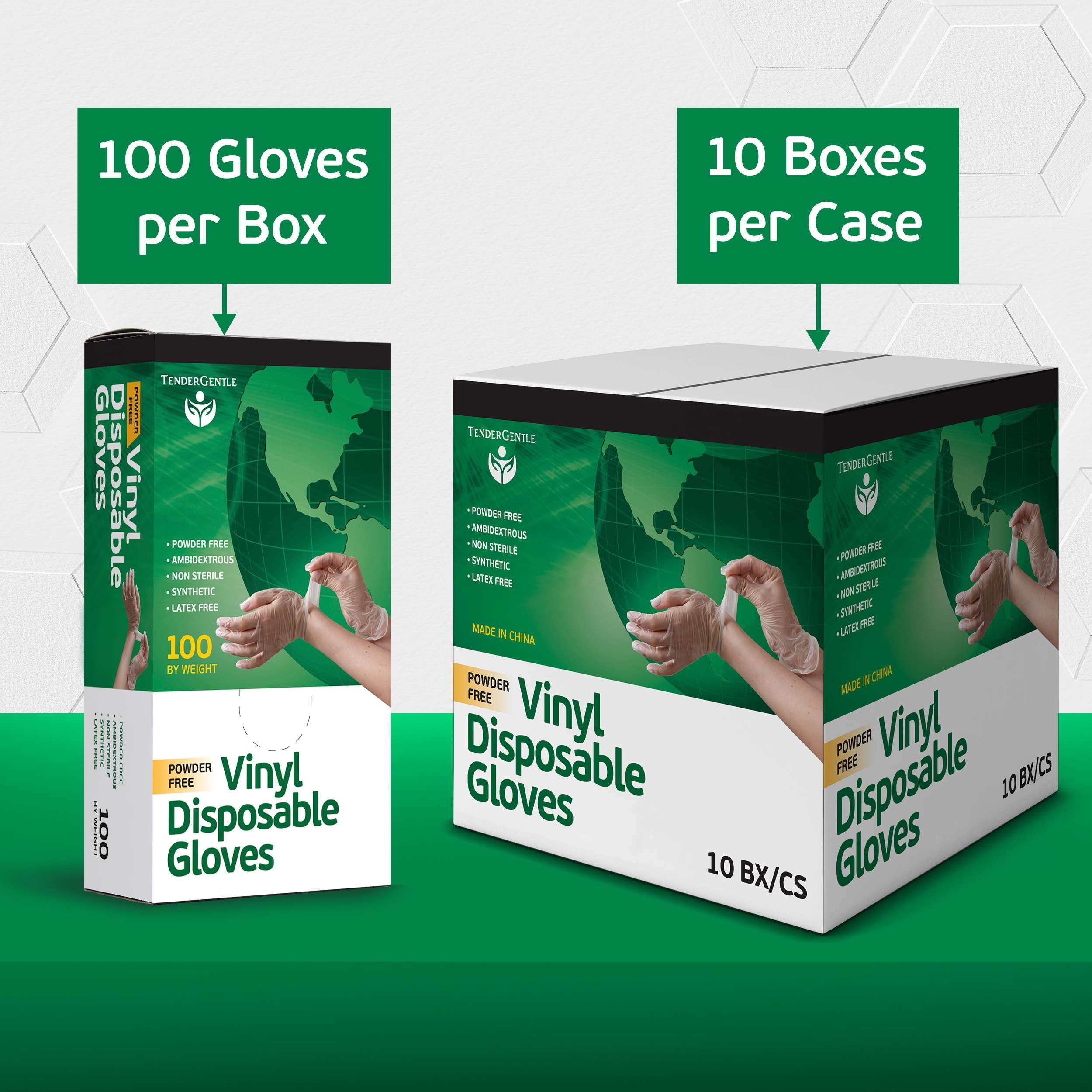 Guantes desechables de vinilo para cocinar y preparar alimentos, 100 guantes desechables transparentes medianos sin látex, guantes seguros para alimentos para barbacoa, cocina,