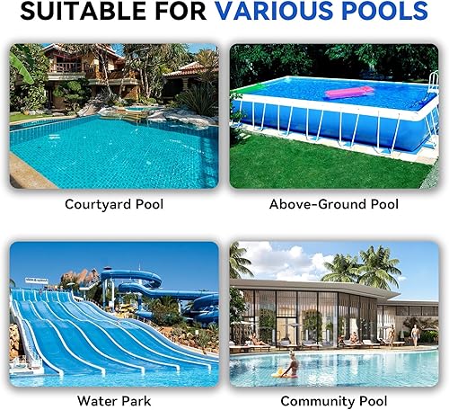 Miniatura 7 de Bomba de filtro de arena de 12 pulgadas para piscina sobre el suelo de hasta 12046 GAL, bomba de piscina de 12 HP, sistemas de limpieza de alto