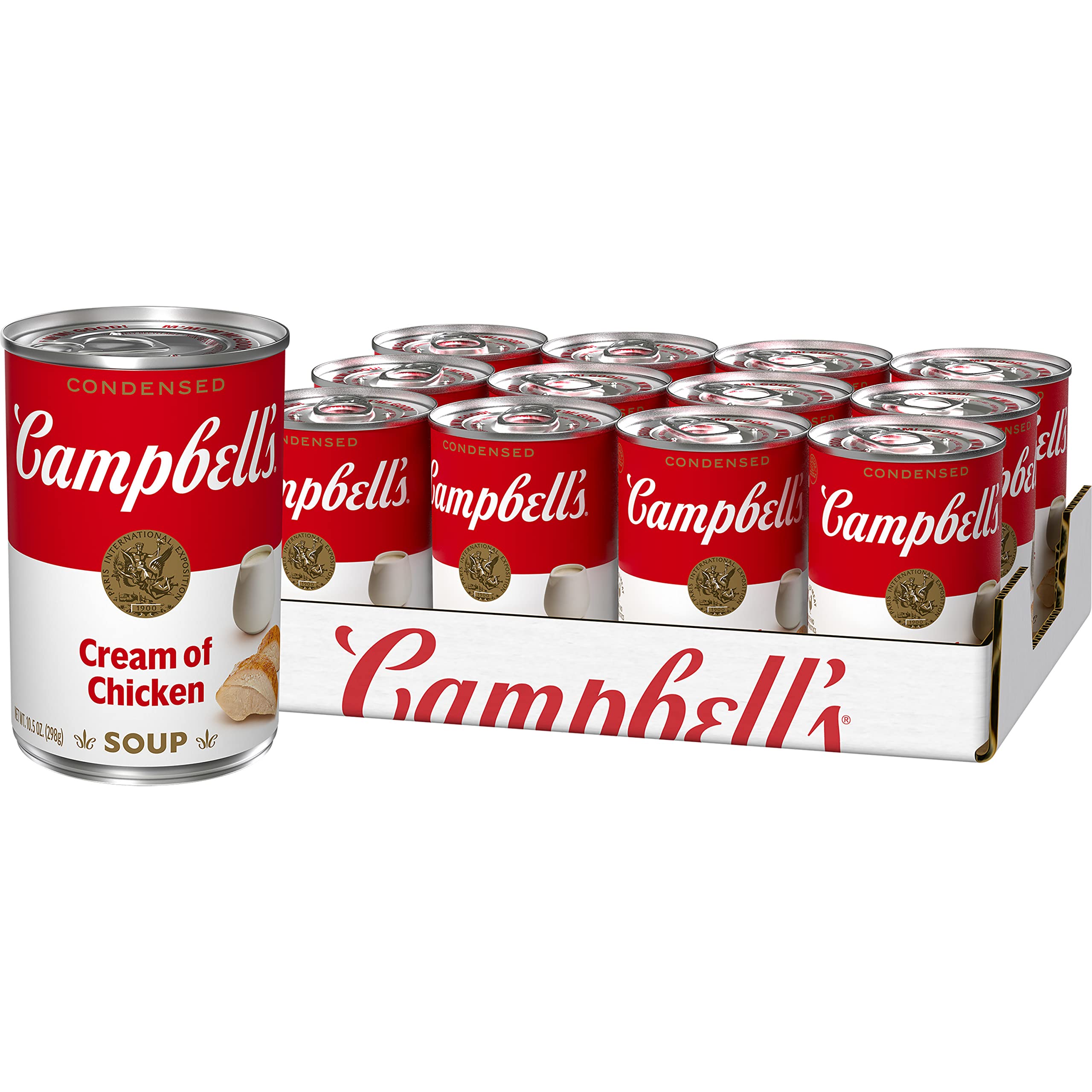 Campbell'sCondensed Cream of Chicken Soup, 10.5 Ounce Can (Pack of 12)