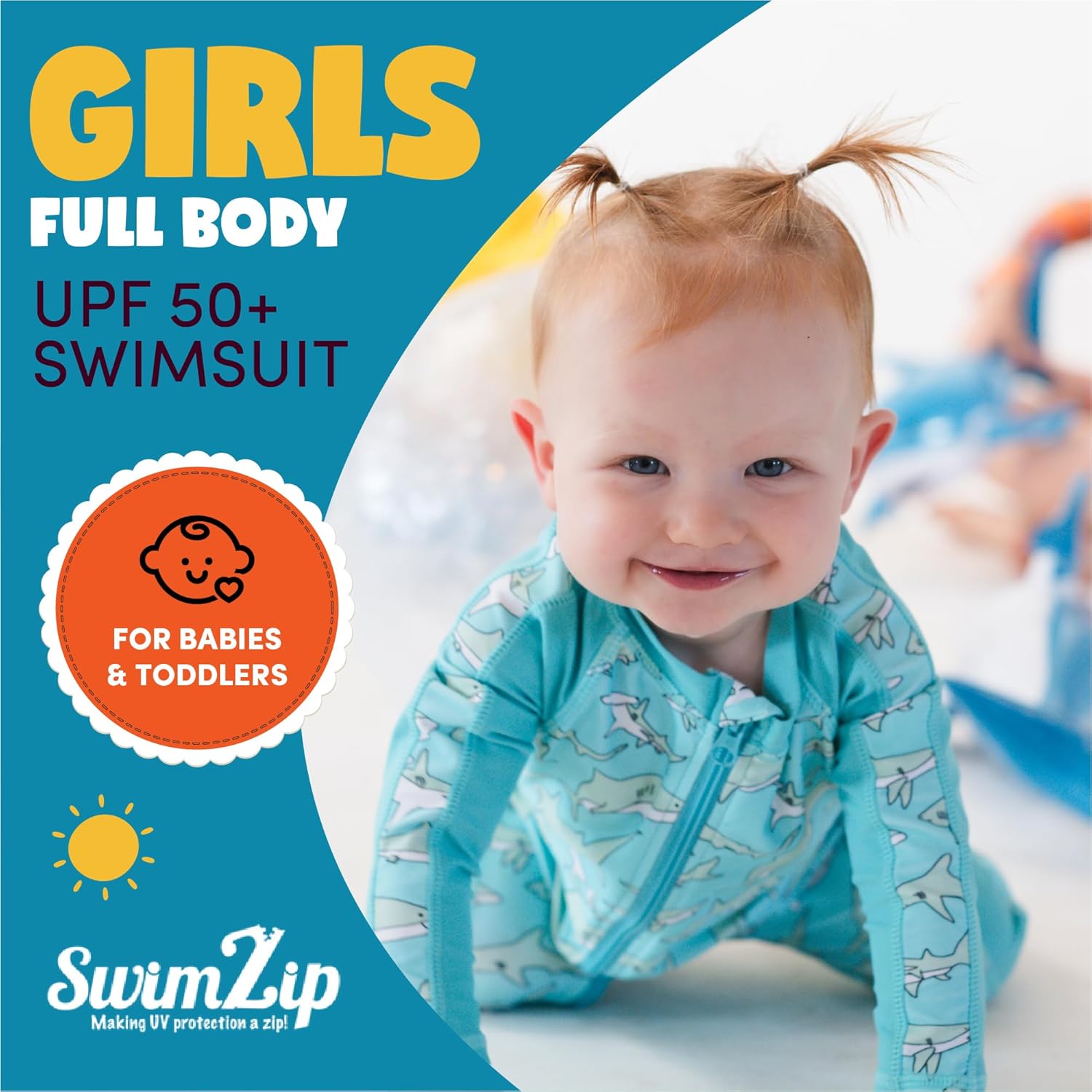 SwimZip Boys' Long-Sleeve UPF 50+ Swimsuit for Baby, Toddler, & Little Boys - Image 5