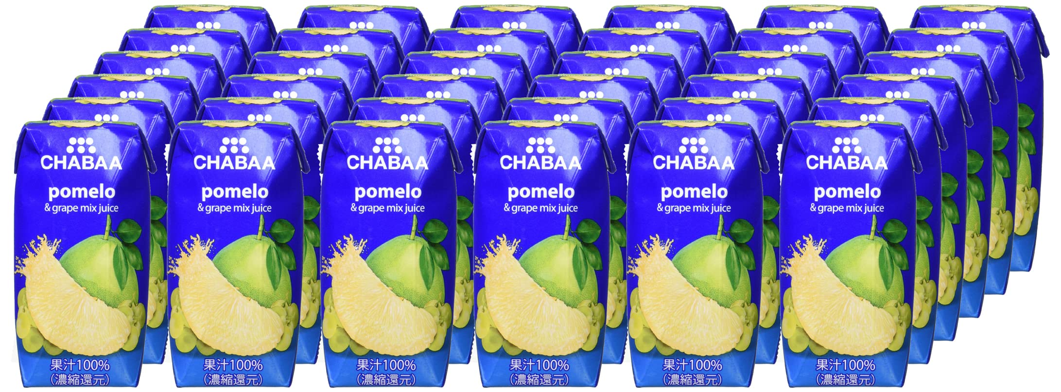 Amazon.co.jp: CHABAA100％ミックスジュース ポメロ 180ml×36本 : 食品