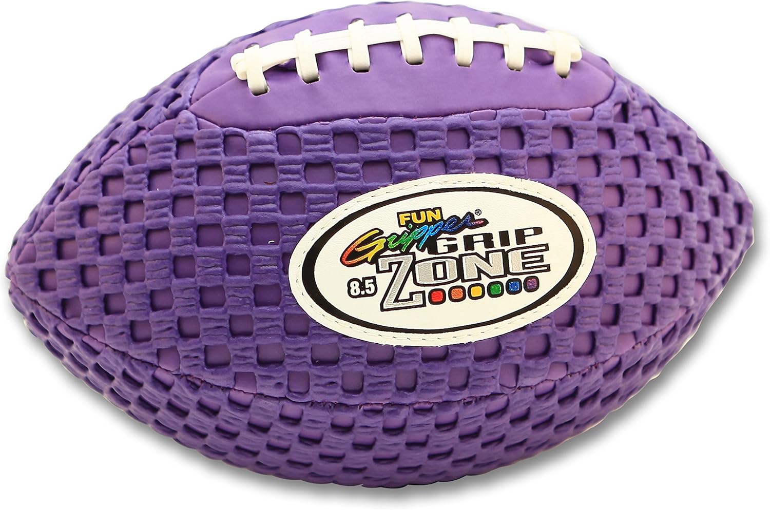 -Grip Zone 8.5 Inch (Pee Wee Football) (Solid) Mesh Color Grip Footballs (Set of 6) Assorted Colors