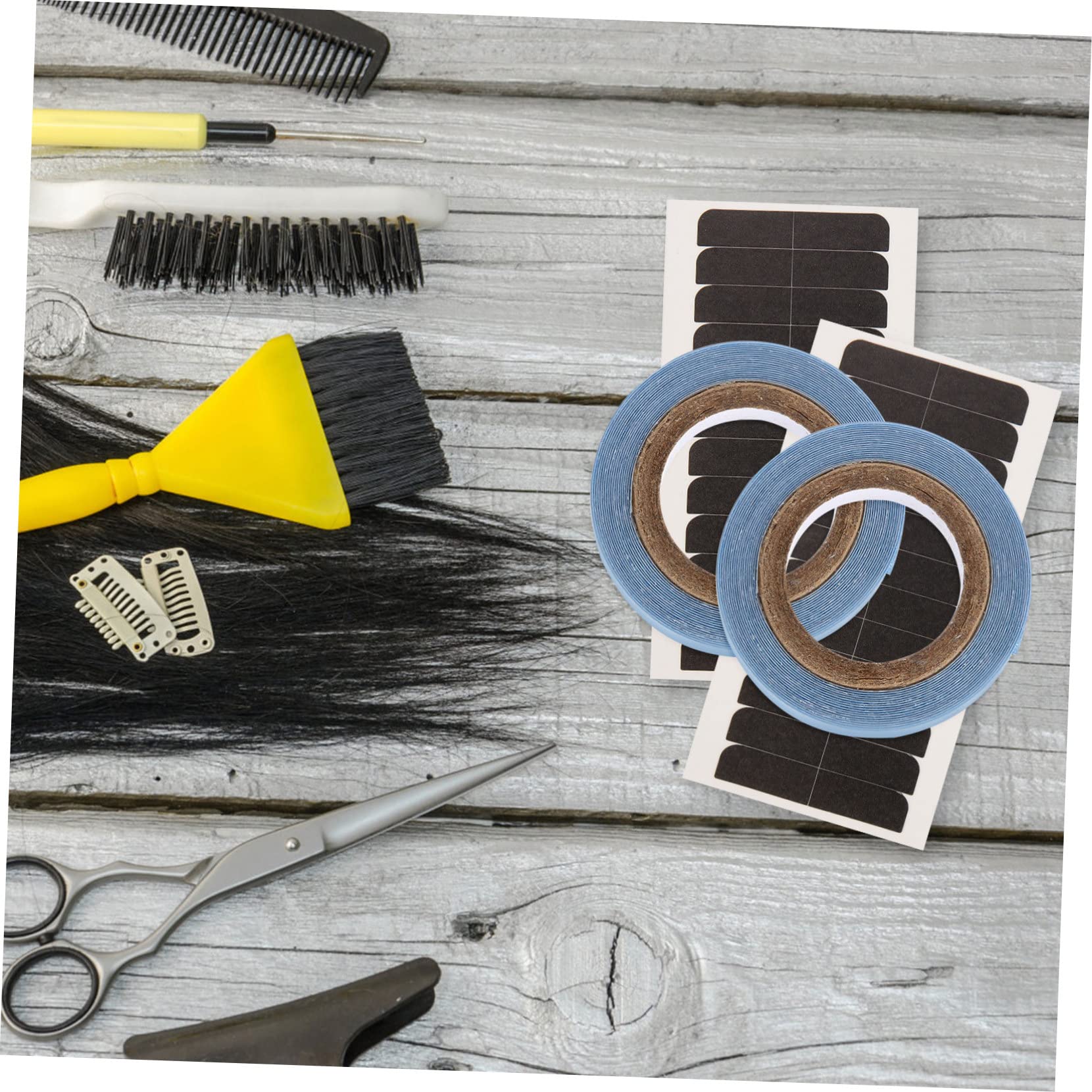 Didiseaon 4 Rolls Lace Front Wig Tape Strong Adhesive Double Sided Roll Hair Extension Tape for Women 3 Yards No Fall