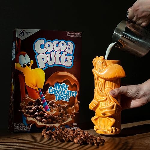 Miniatura 5 de Geeki Tikis General Mills Taza de cerámica, Cocoa Puffs Sonny the Cuckoo | Taza Tiki oficial de la mascota de cereales coleccionable, vasos de