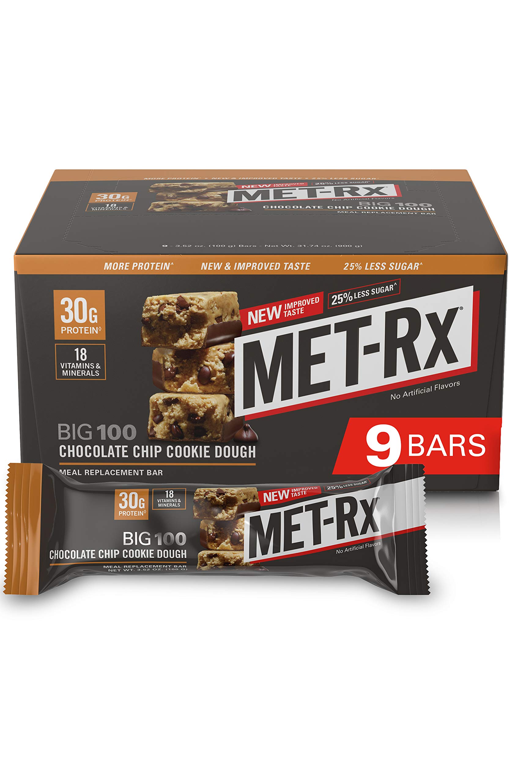 Buy METRx Big 100 Colossal Protein Bars, Chocolate Chip Cookie Dough