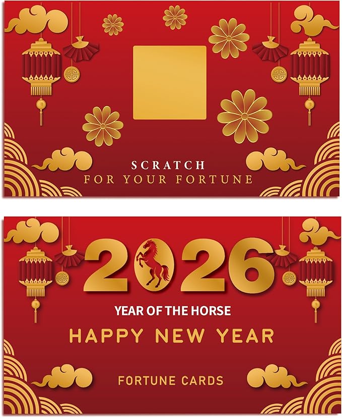 Black Myth Zhong Kui : Fête du Nouvel An chinois captive 2026 8 81CU7PByjoL. AC SX679 30 Count Chinese New Year 2026 Scratch Off Card Game - Year of the Horse Fortune Cards - Fun Activity for Lunar New Year, Chinese New Years Celebration Party, Office Party - Decorations & Favors