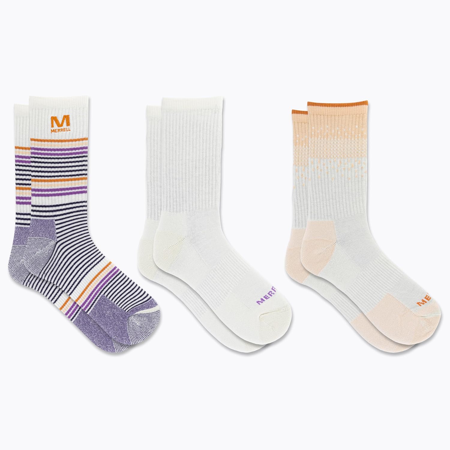 Merrell Unisex Adult Wool Hiking Crew Socks (3-Pack) - Image 5