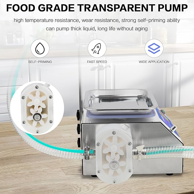 Llenadora Manual de Líquidos Viscosos 10-10000ml con Bomba d miniatura 5