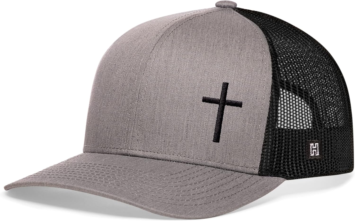 HAKA Cross Hat - Christian Trucker Hat Jesus, Mesh Outdoor Hat for Men & Women, Adjustable Baseball Cap, Snapback Hat