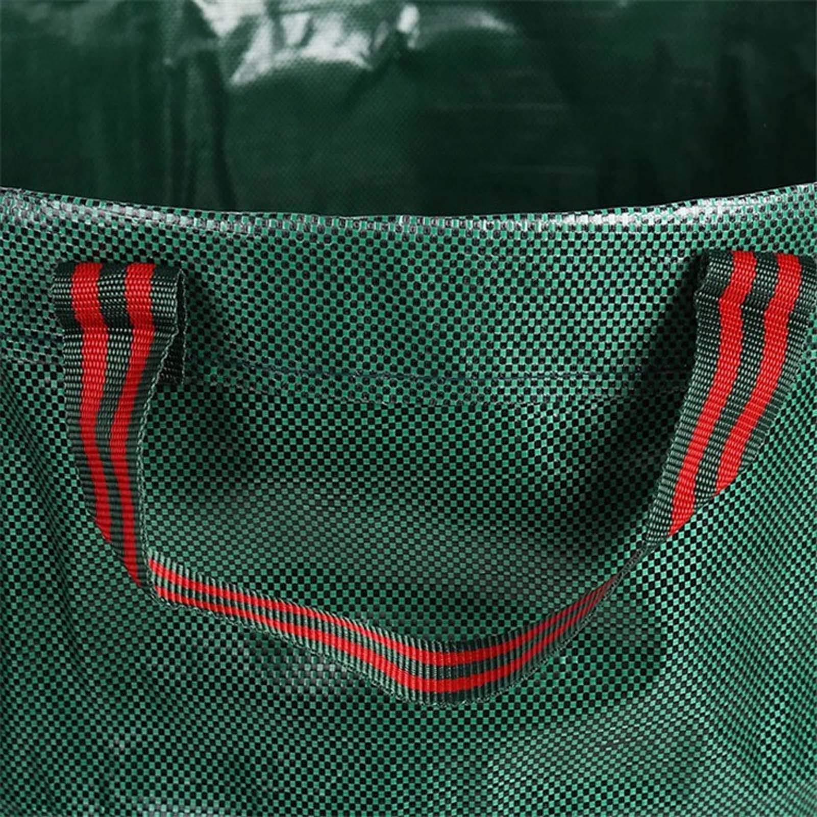 3X Sacs à Déchets de Jardin 106L/28Gallon, Robuste Sac de Jardin, Sac à Feuilles de Jardin en polypropylène (PP) - Autoportante et Pliable - Vert