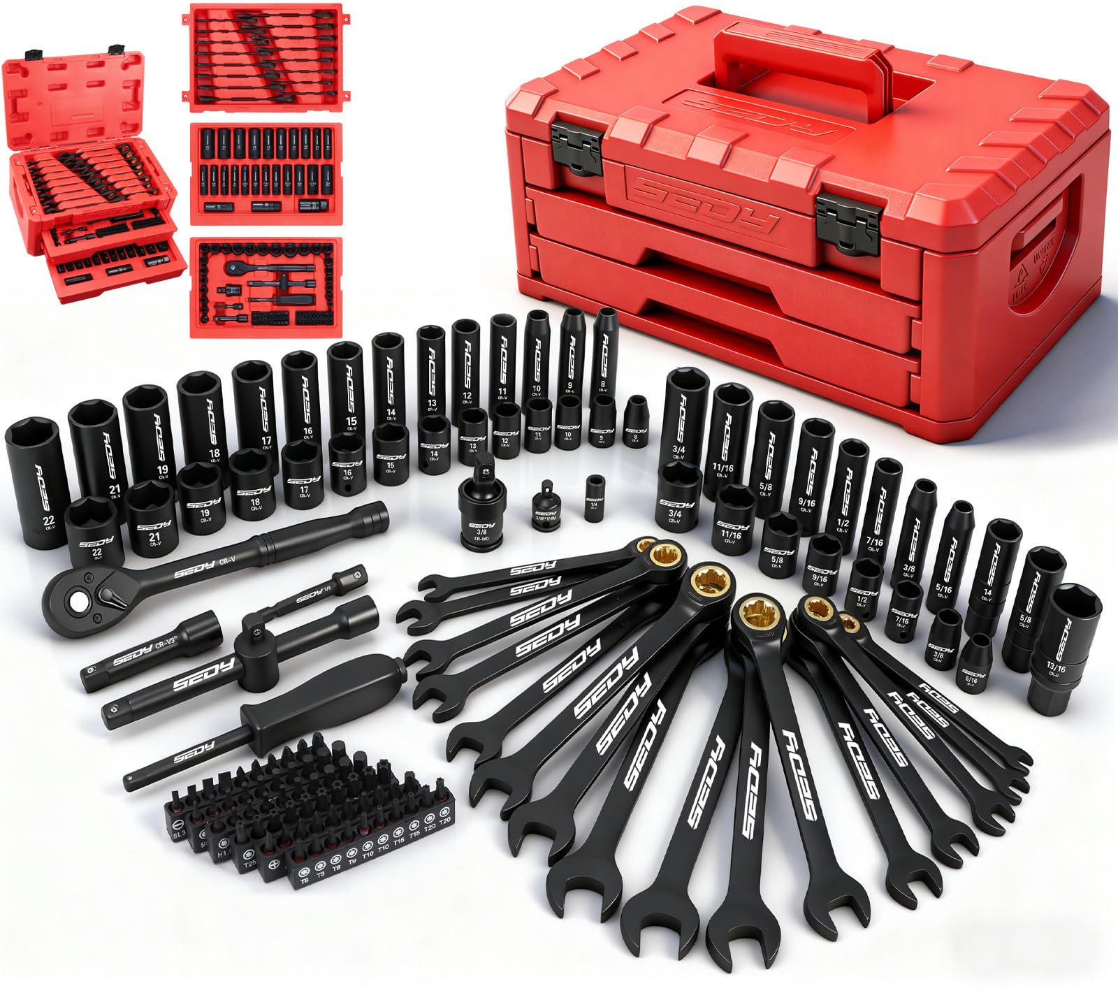 Premium 132-Piece Mechanics Tool Set