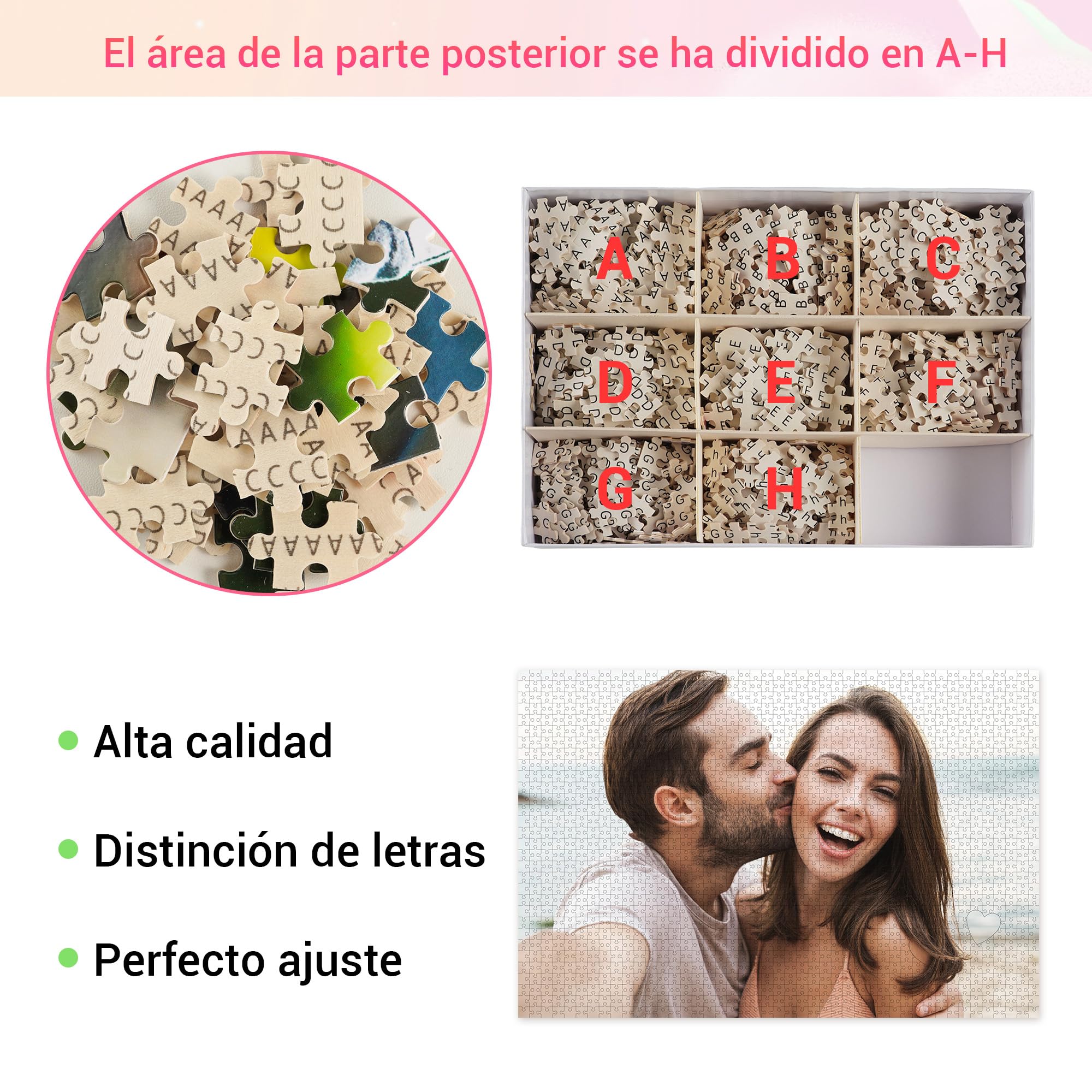 Puzzle Personalizado con Foto, Rompecabezas Personalizado con Foto y Texto | Puzzle Personalizado para Adultos y Niños, Regalo Original para Pareja, Familia o Amigos, Horizontal/Vertical