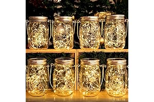 HXWEIYE Solar Mason Jar Light: Illuminate Your Garden with the Welcoming Glow of Stars