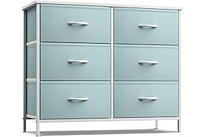 Teal Dresser: Sorbus 6-Drawer Storage Unit for Bedroom and Beyond