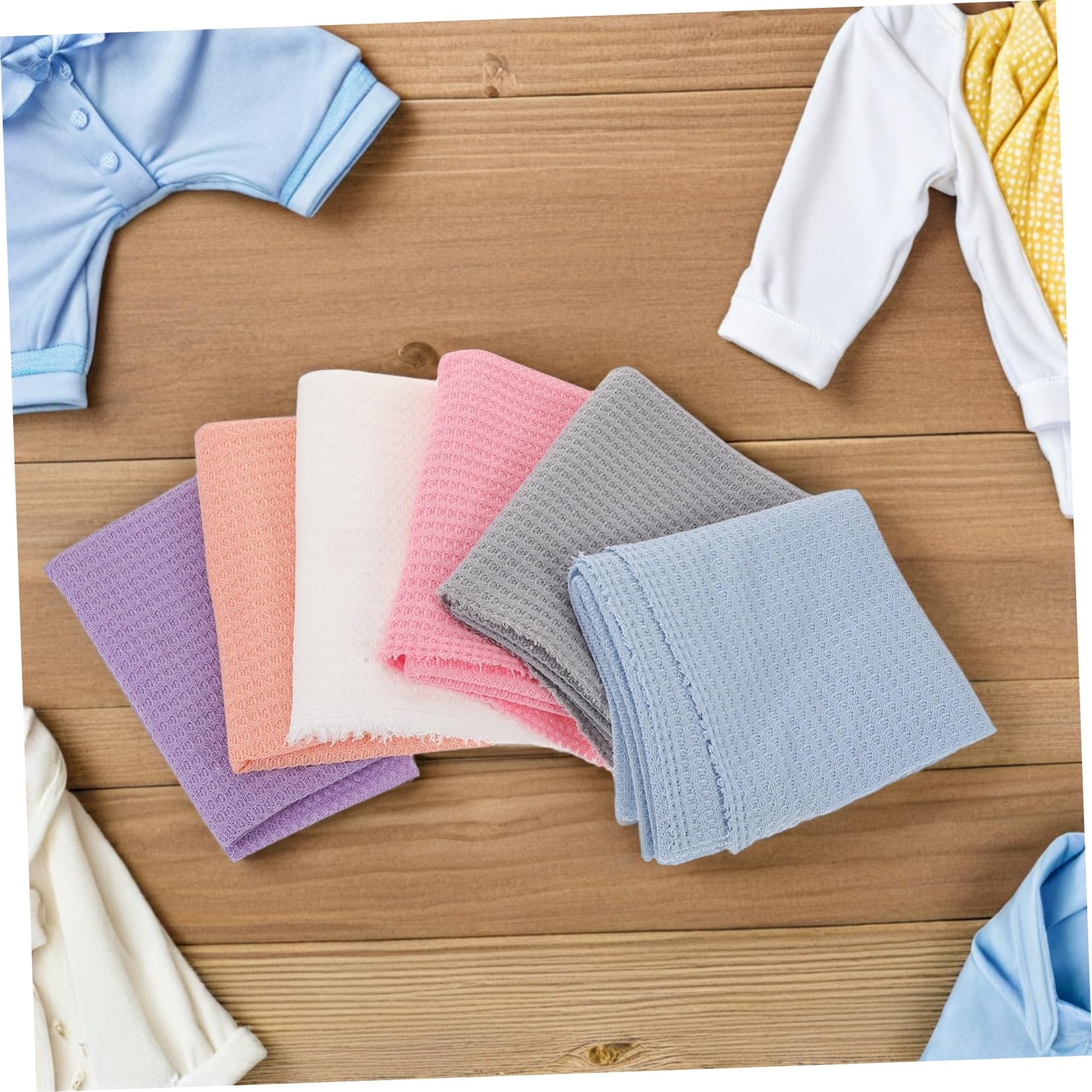 SUPVOX 6 Piezas Mantas Envolventes Elásticas para Niña Suaves y Transpirables Mantas para Recién Nacido Unisex para Sesión de Fotos Infantiles