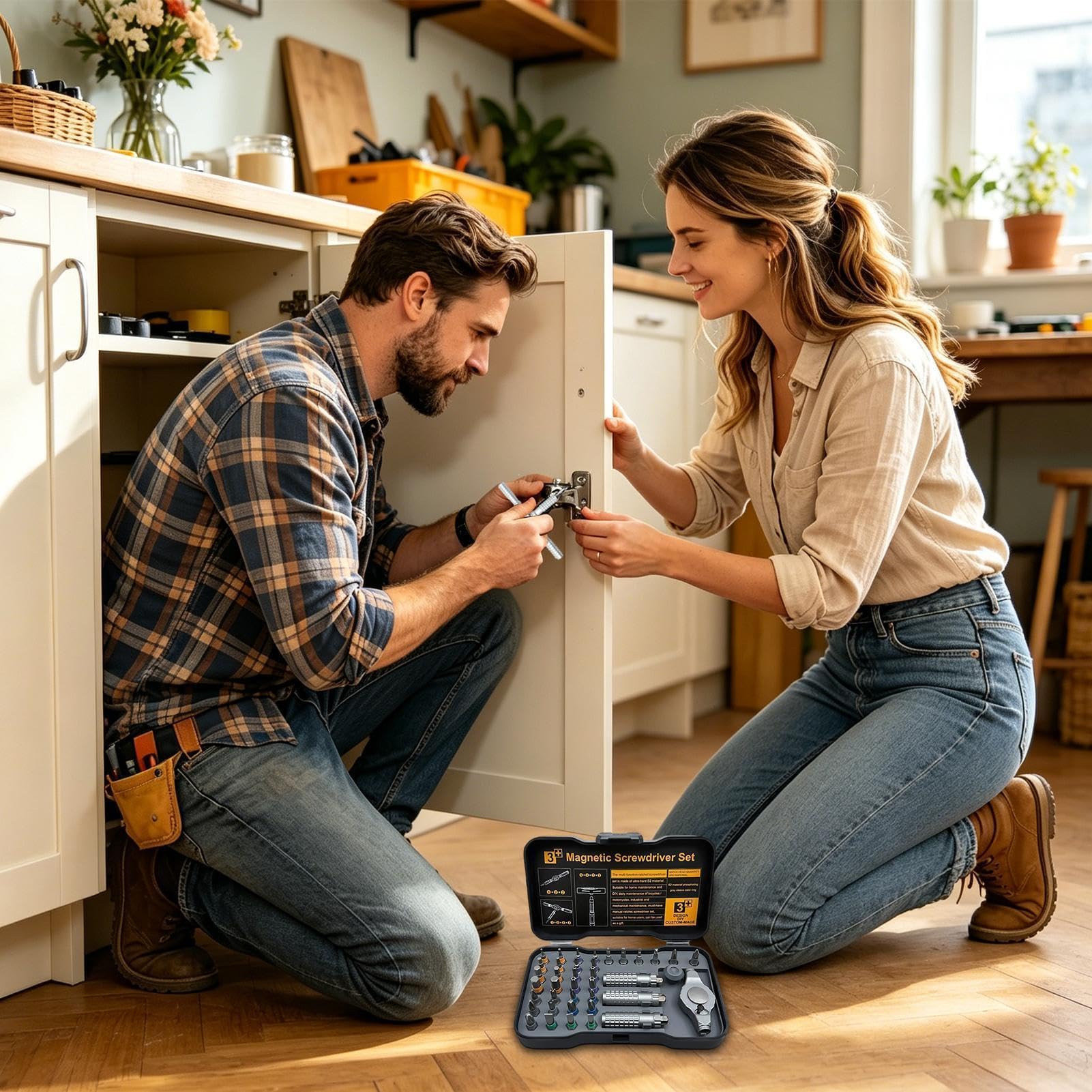 Präzisions-Schraubendreher-Set 39-in-1 Magnetischer Abnehmbarer Griff