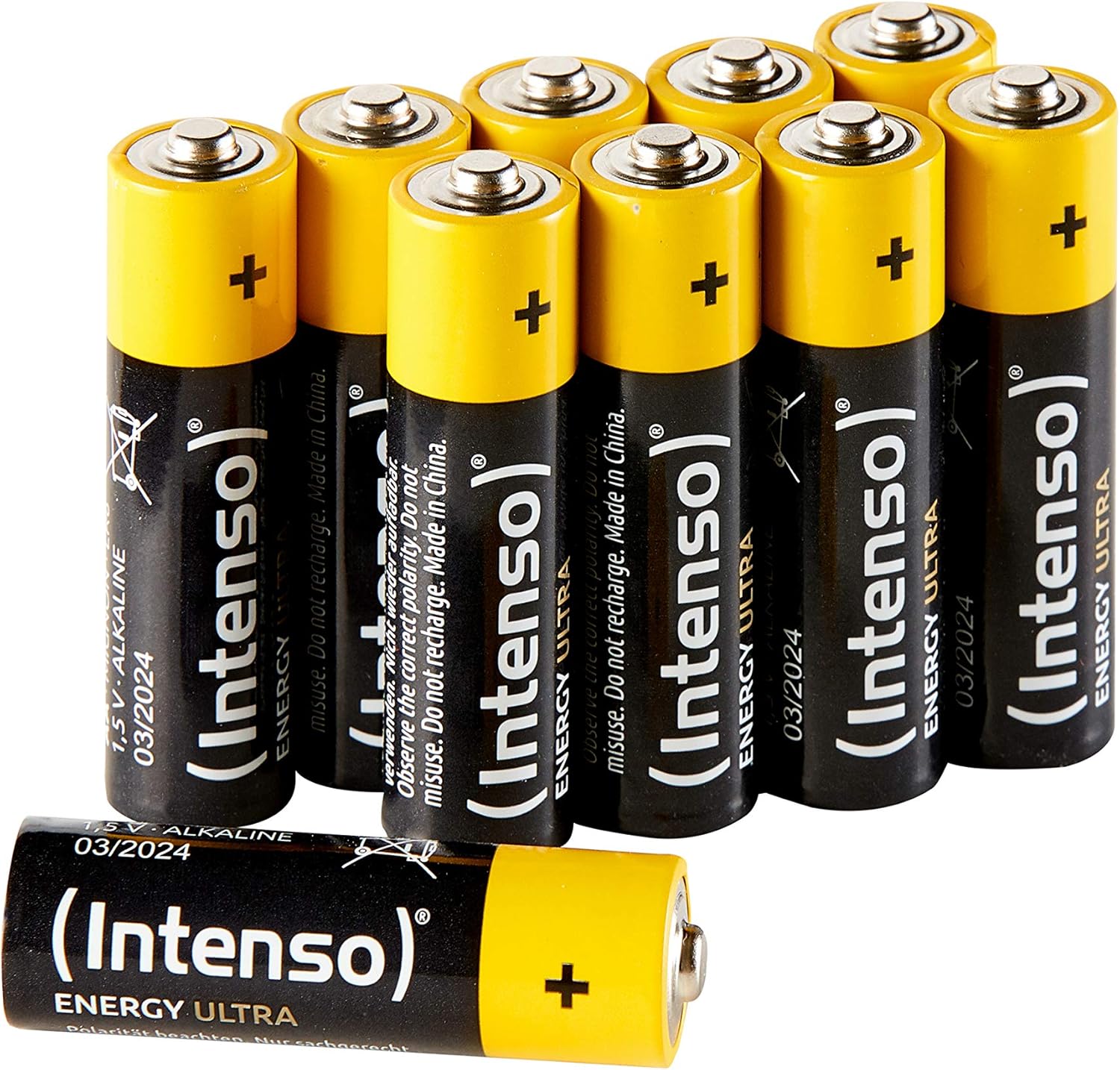 Intenso Energy Ultra AA Mignon LR6 Alkaline Batteries Pack of 10
