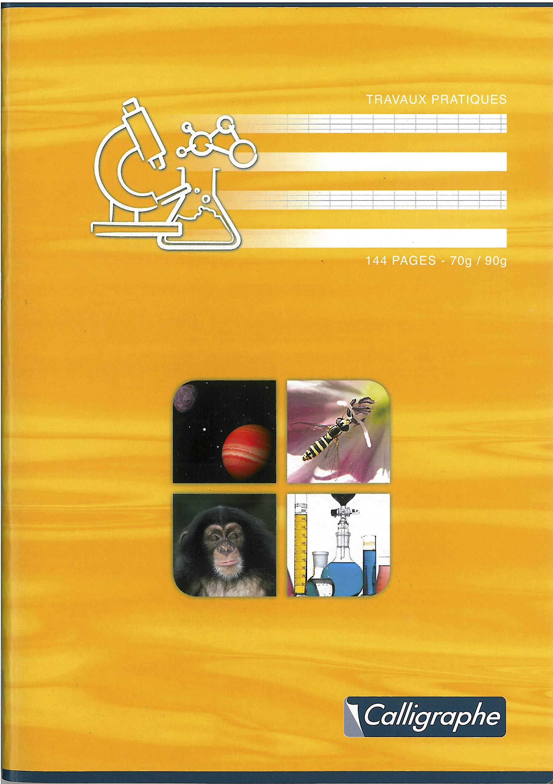 Clairefontaine - Ref 7599C - Calligraphe Staple bound Spine Notebook (72 Sheets) - A4, Séyès & Plain Ruling, 70gsm Vellum Paper, Offset Card Cover, Assorted Colours - Pack of 5