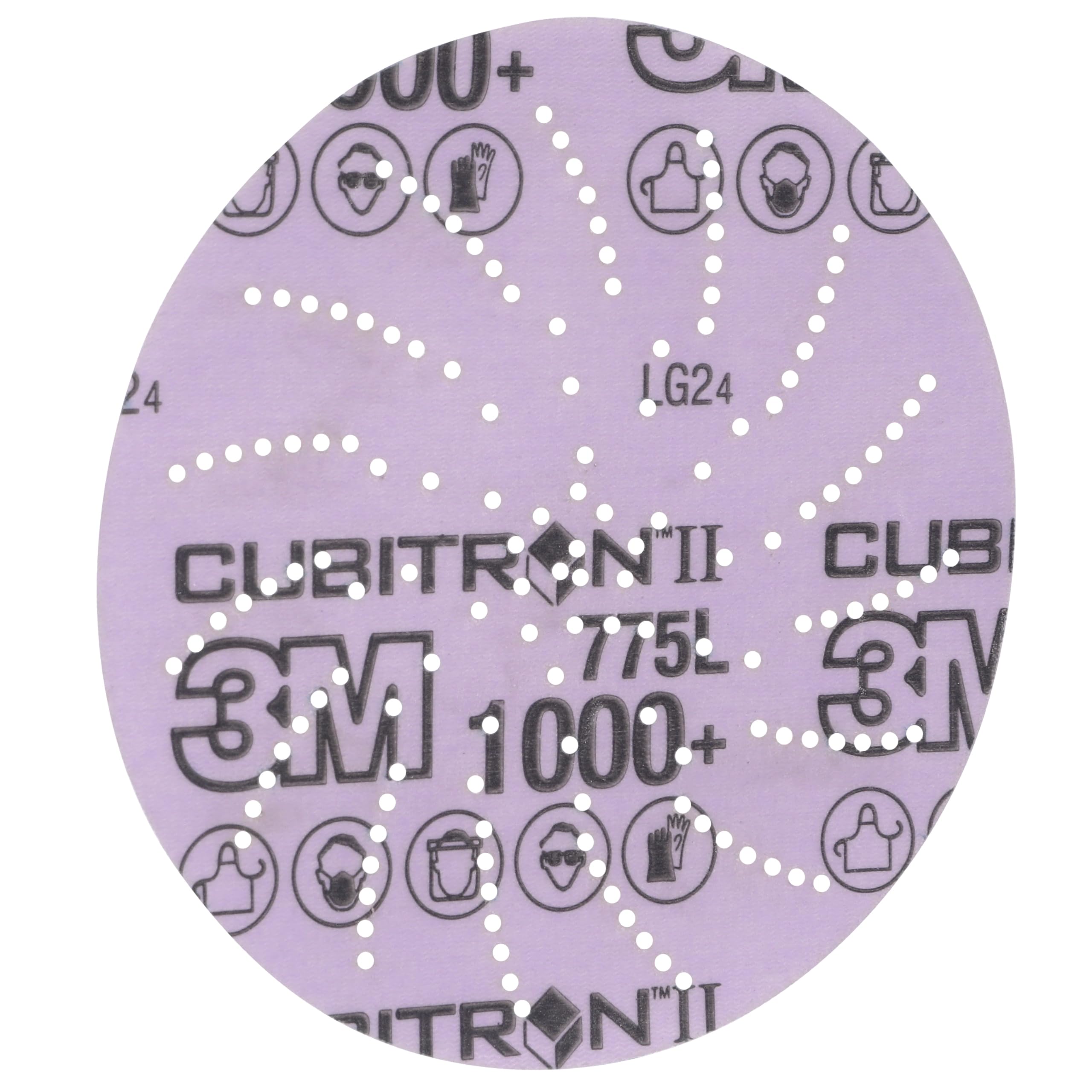 3M Xtract Cubitron II Disco de film 775L, 1000+ 3MIL, 50/Carton | 127 mm x NH, Die 500LG