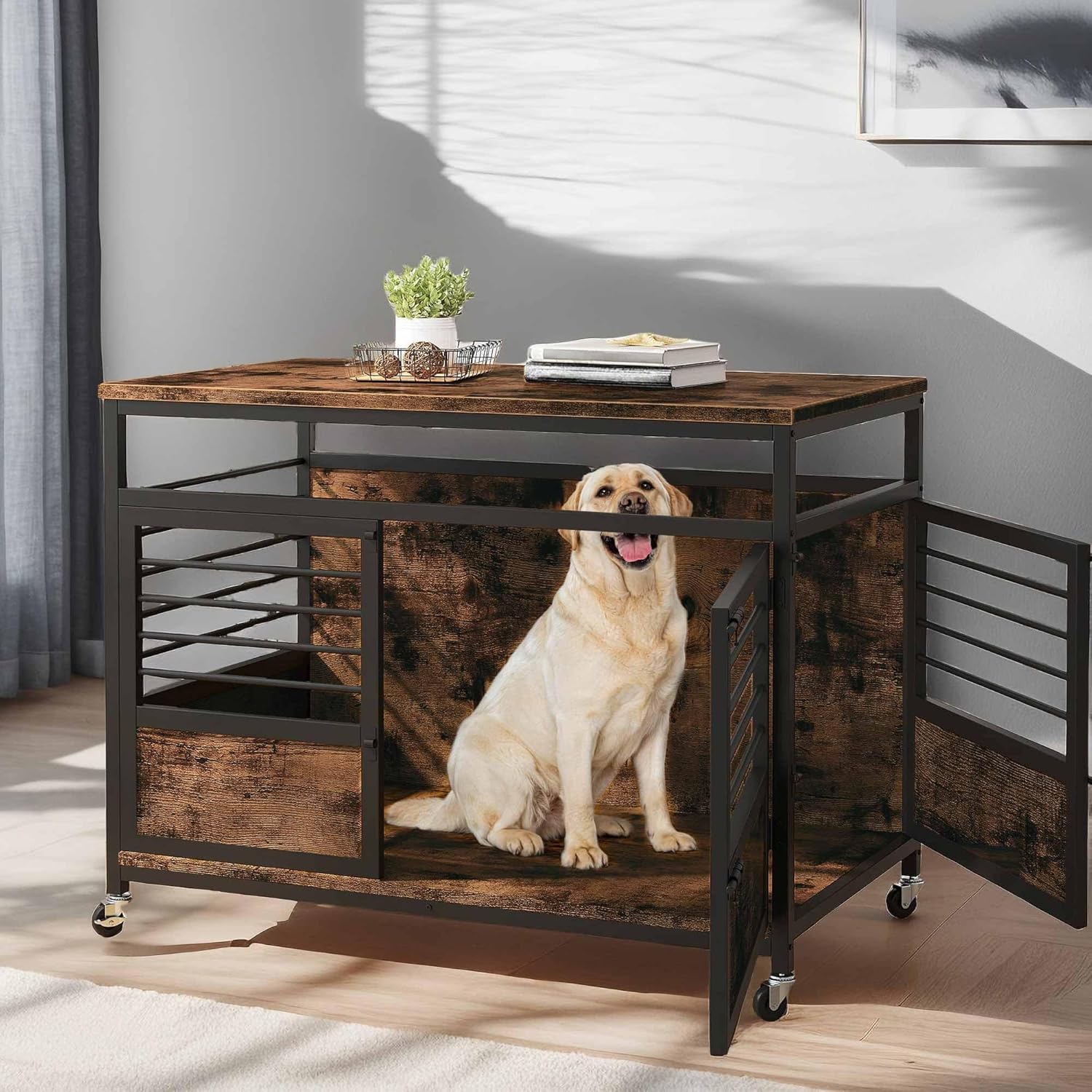 Stylish and Functional: Review of the YITAHOME 39" Dog Crate Furniture