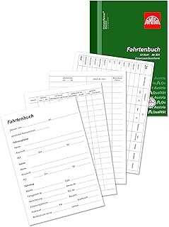 Omega Fahrtenbuch/831/blanc/Format DIN A5, Inh. hoch 50 feuilles