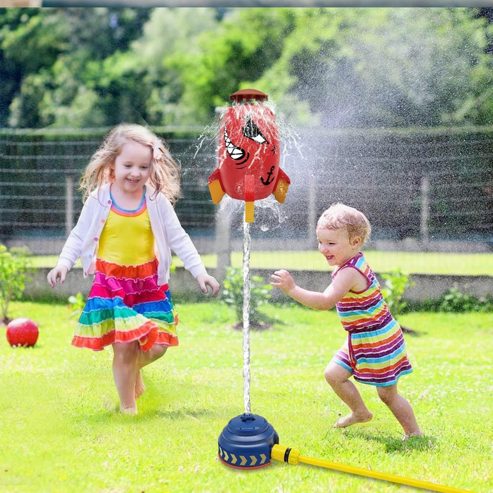 Spruzzatore D'Acqua Per Bambini - razzi Spruzzatore Per Bambini, Giocattolo D'Acqua All'Aperto, Spruzzino Acqua Giochi Da Esterno, Giochi Acqua Da Giardino Per Cortile, Prato, Attività All'Aperto