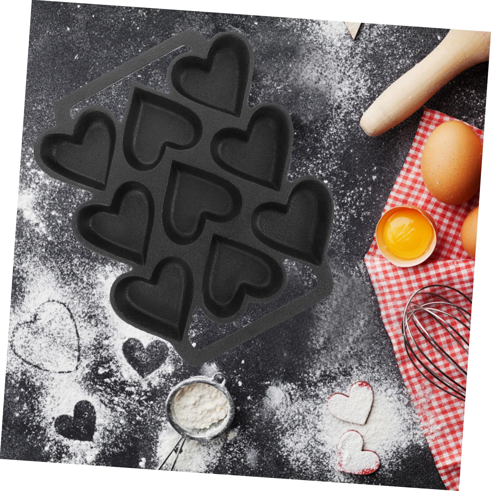 ABOOFAN Ensemble De Moules À Gâteau En Forme De Cœur Moule À Pâtisserie Moule À Gâteau Moule À Gâteau En Fer Ustensile De Cuisine Polyvalent