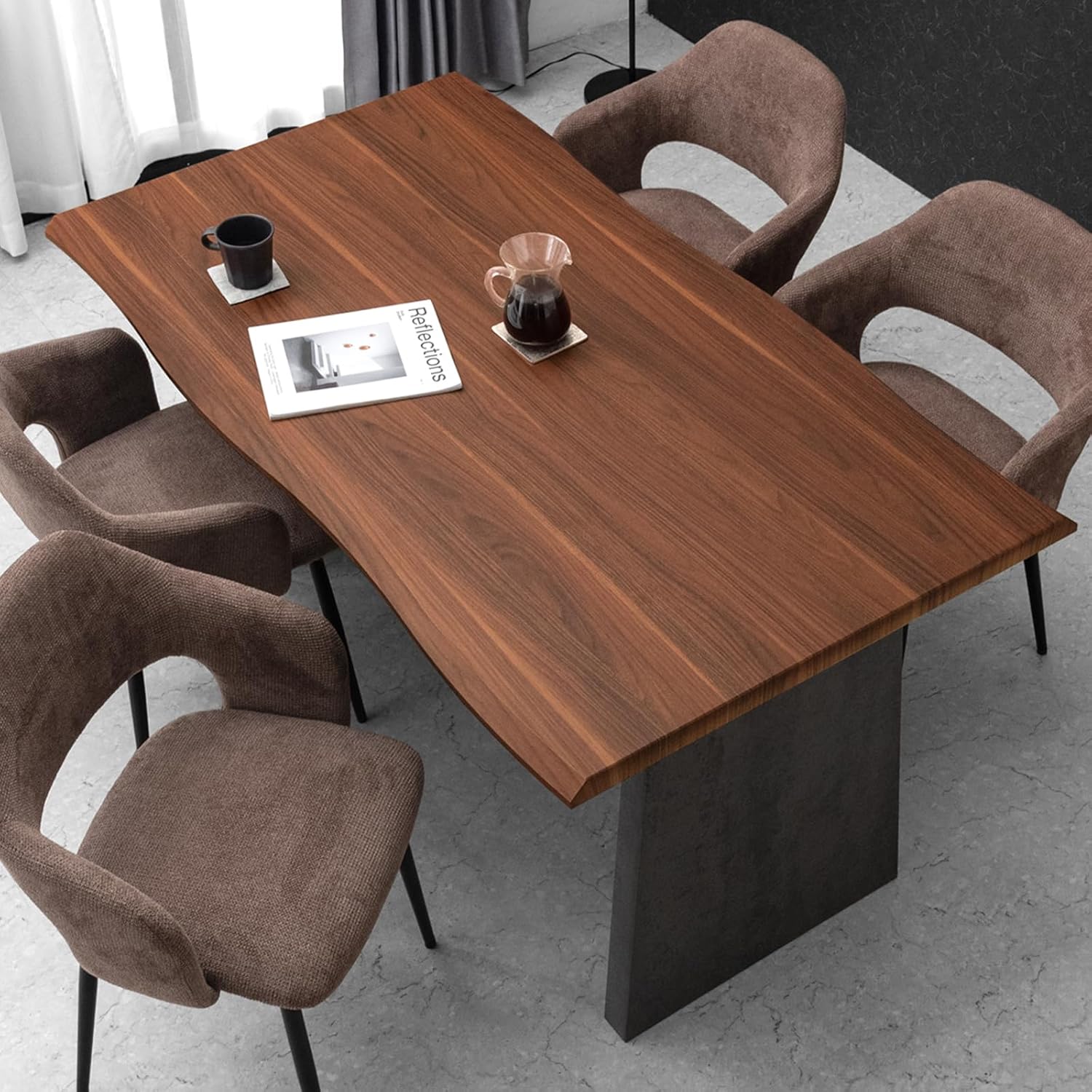 完成品】ペーパーコード×ブラック ダイニングチェア ダイニングチェア