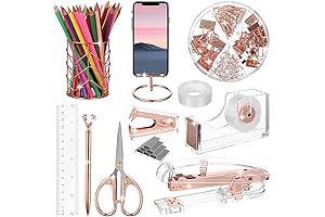 Rose Gold Desk Accessories Set: Enhance Your Workspace with Sophisticated Charm