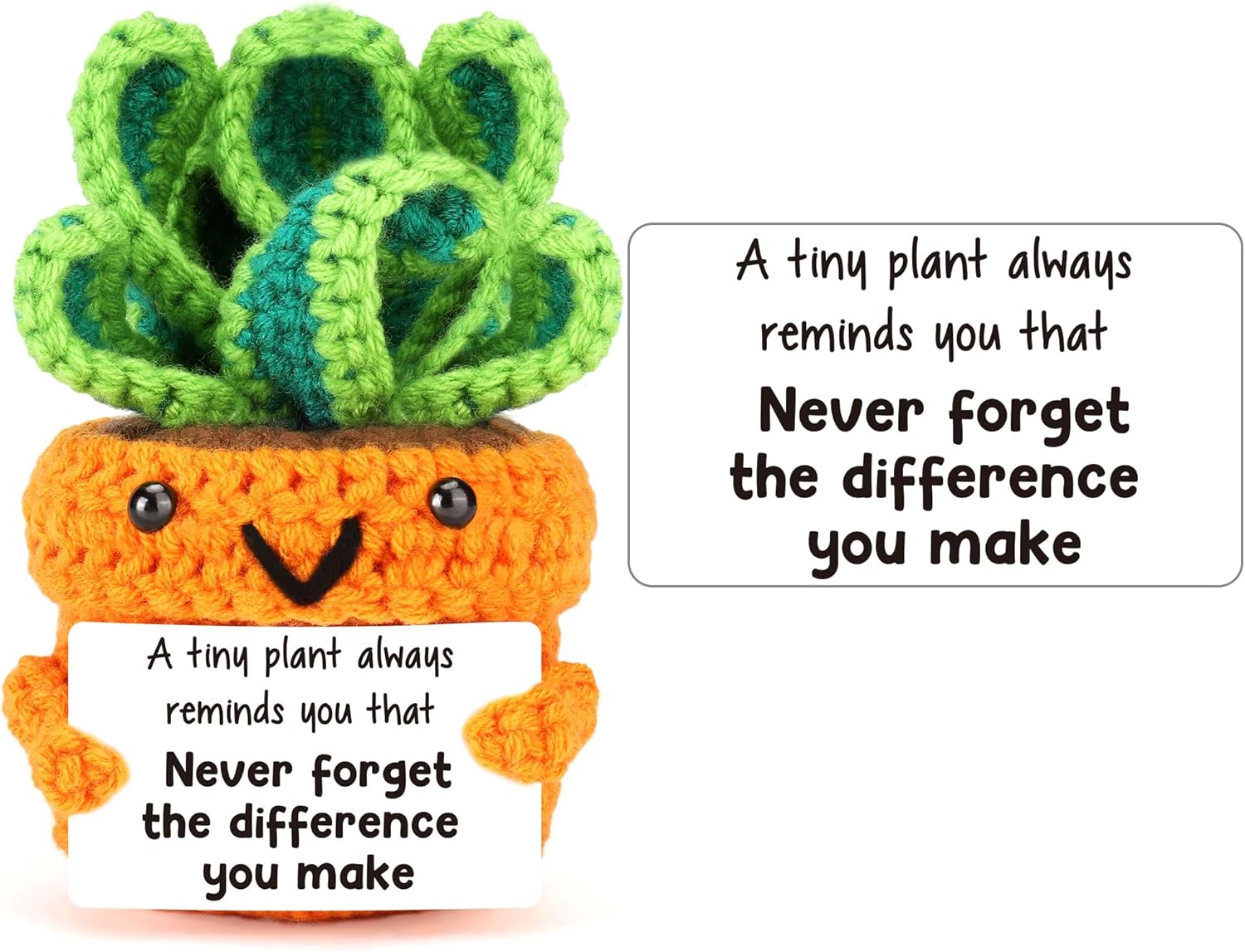 Thank You Teacher Appreciation Gifts, Funny Christmas Encouragement for Teacher Coworker Employee Boss Nurse Graduation Appreciation Week, Stocking Stuffer, End of School, Mini Handmade Crochet Stuff - Image 2