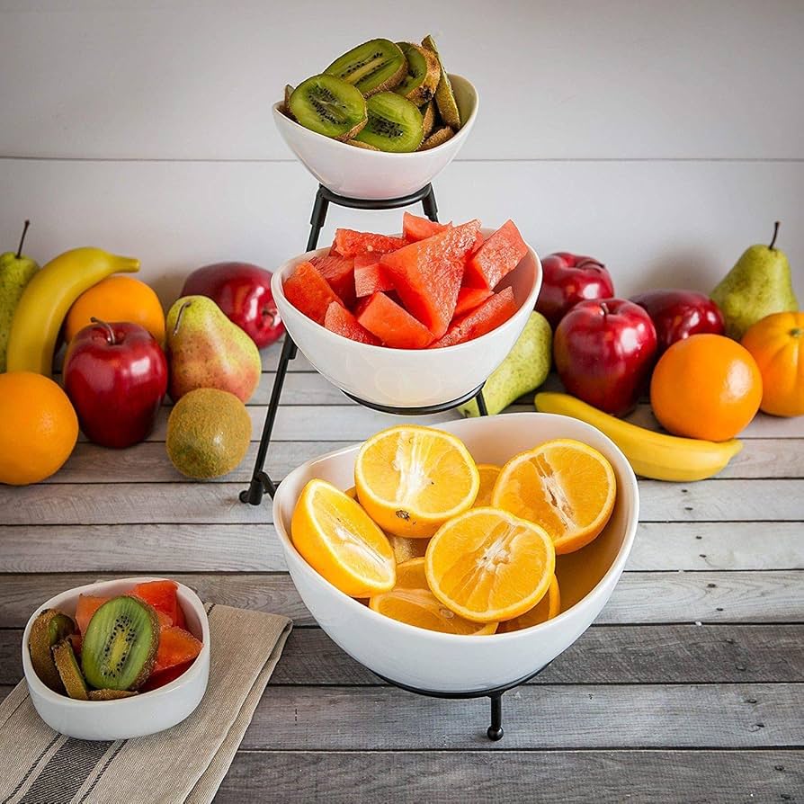 Amazon.com | Gibson Elite Gracious Dining Three-Tier Oval Serving