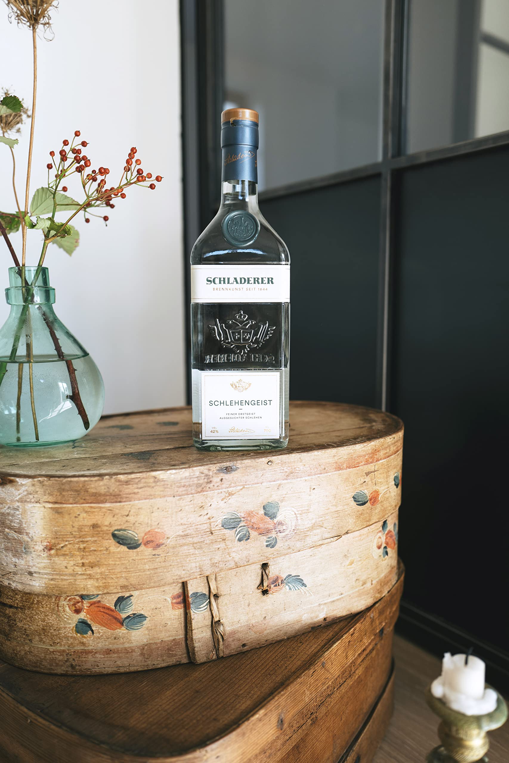 Schladerer Schlehengeist, edler Obstgeist aus dem Schwarzwald, mild und aromatisch dank wilder Schlehen aus den Karpaten (1 x 0.7 l)